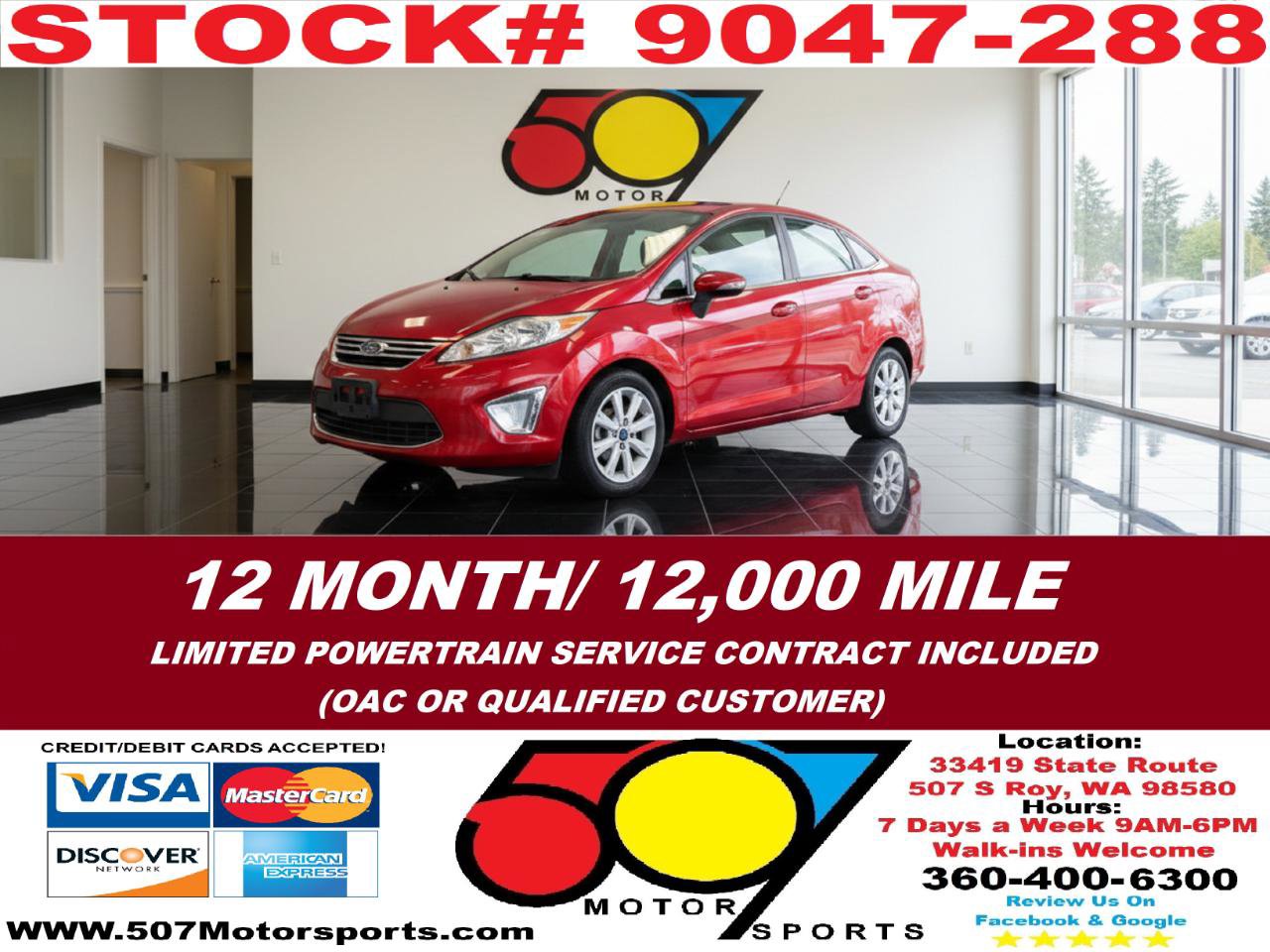 Used 2011 Ford Fiesta SEL w/ 301A Rapid Spec Order Code image 1