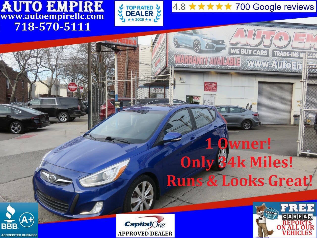 Used 2014 Hyundai Accent SE w/ Option Group 3 FWD image 1