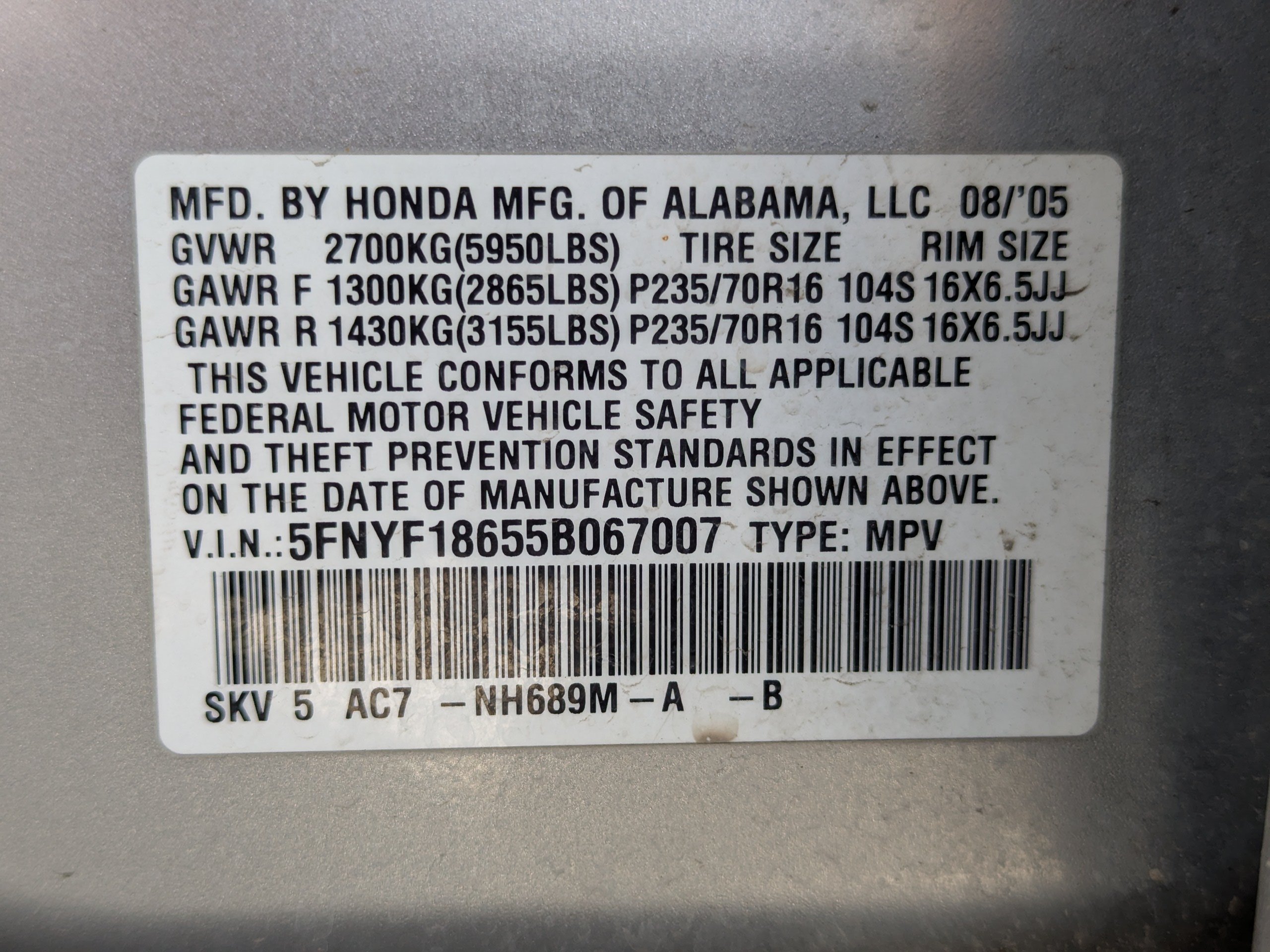 Used 2005 Honda Pilot EX-L image 44