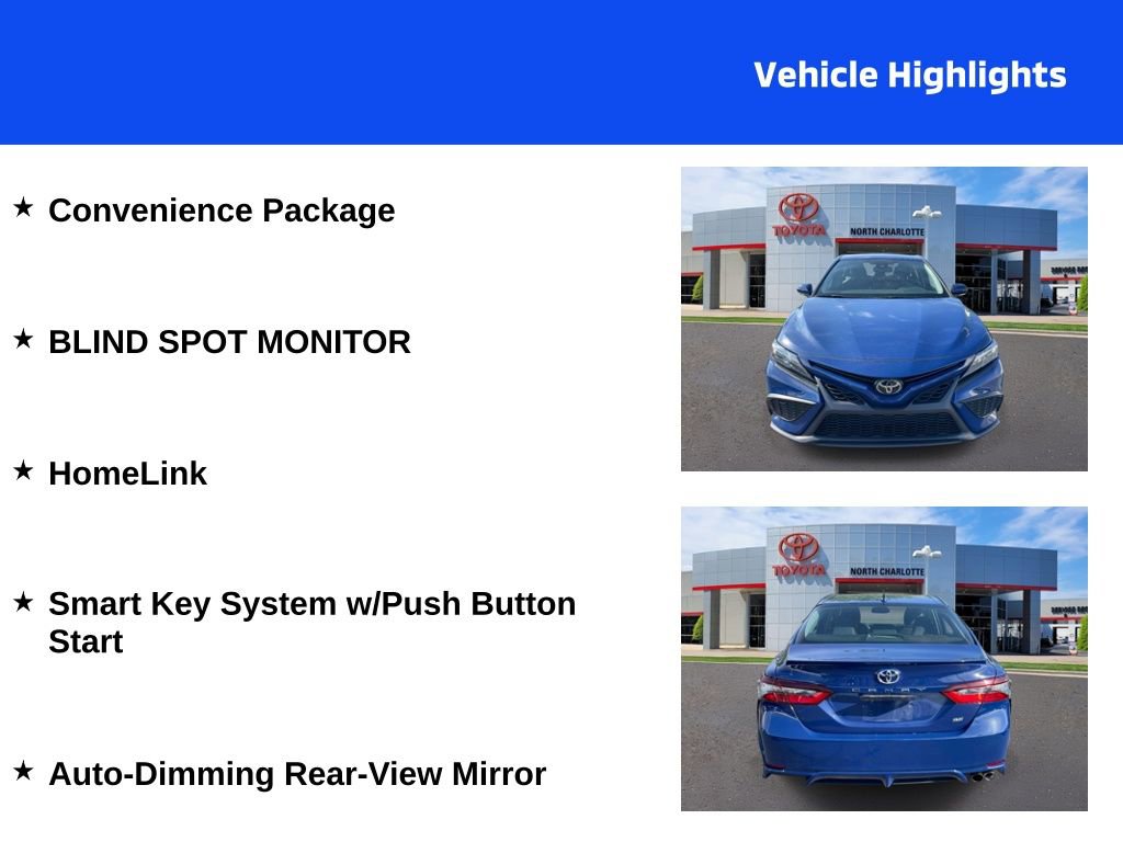 Used 2024 Toyota Camry SE w/ Convenience Package FWD image 4
