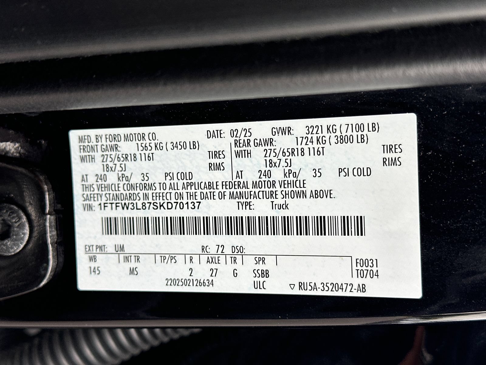 Used 2025 Ford F150 XLT w/ Equipment Group 301A Standard AWD/4WD image 30