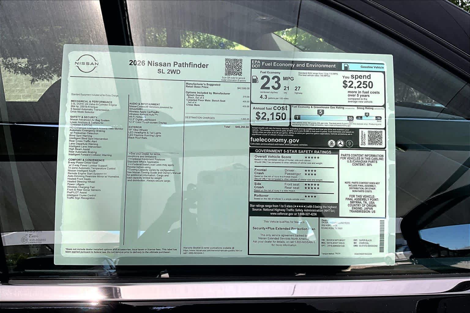 New 2026 Nissan Pathfinder SL FWD image 19