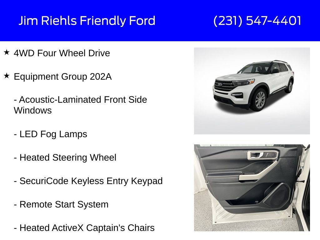 Used 2023 Ford Explorer XLT w/ Equipment Group 202A image 6