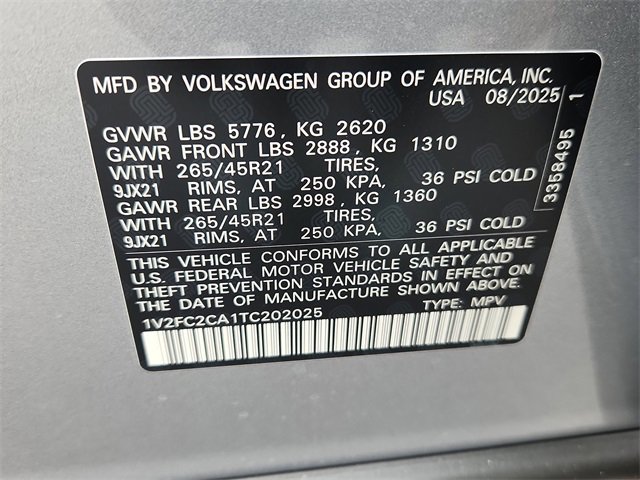 New 2026 Volkswagen Atlas Cross Sport SEL Premium R-Line image 10