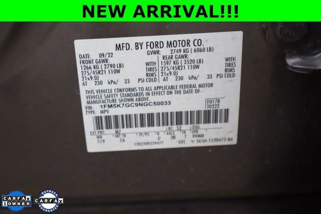 Used 2022 Ford Explorer ST w/ Equipment Group 401A RWD image 31