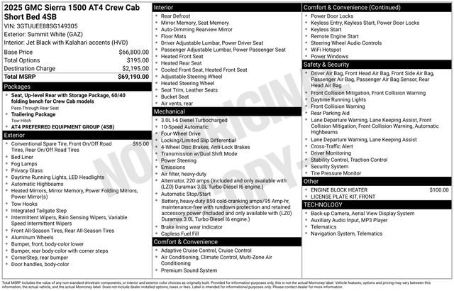 Certified 2025 GMC Sierra 1500 AT4 AWD/4WD image 29