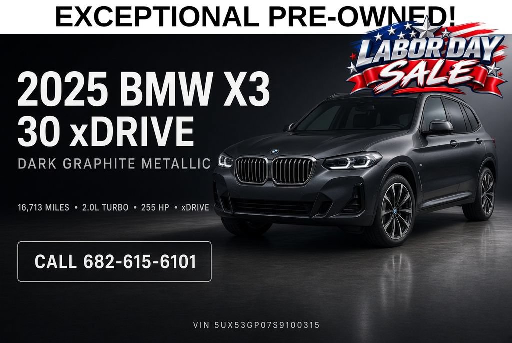 Used 2025 BMW X3 xDrive30i