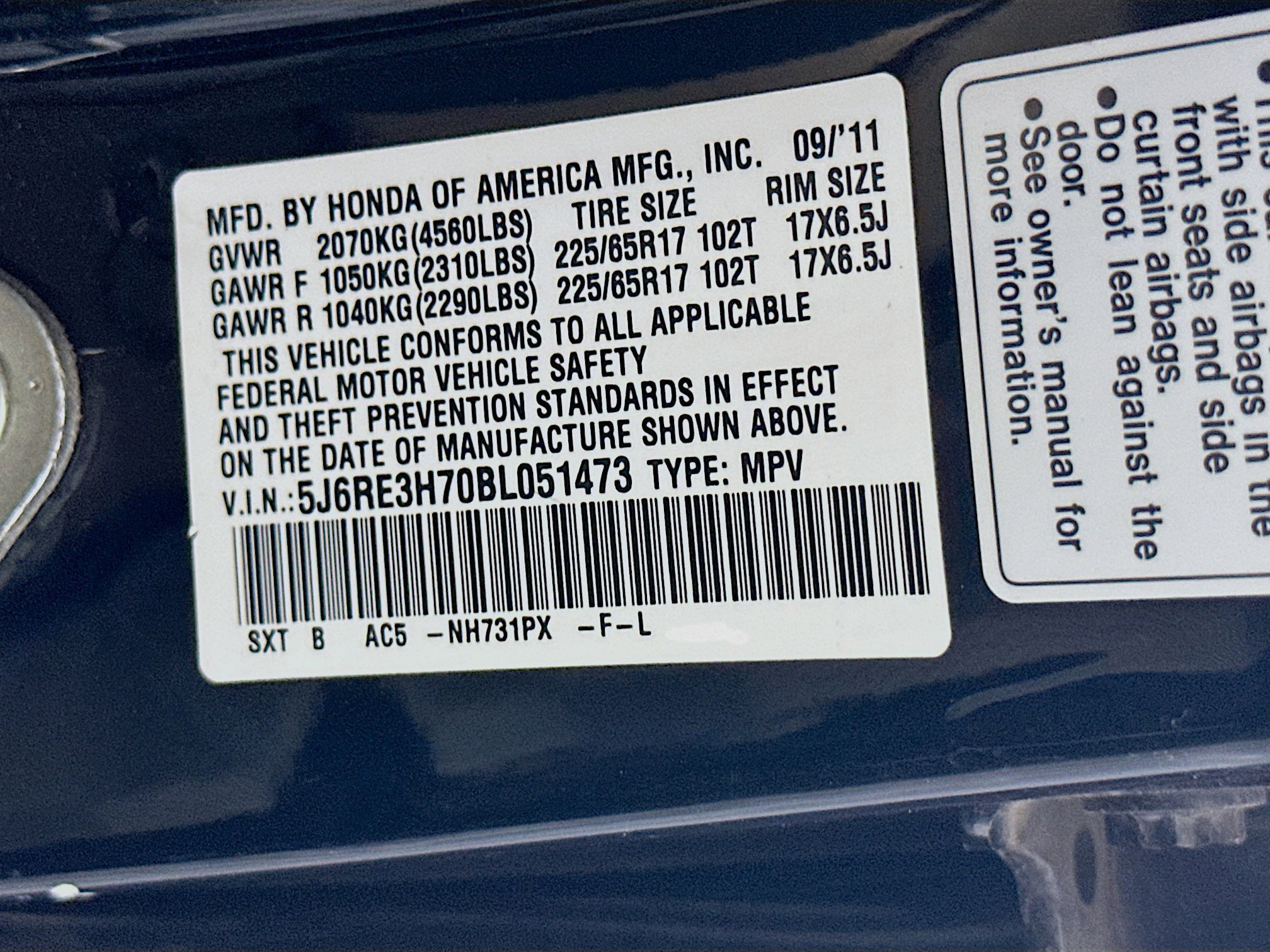 Used 2011 Honda CR-V EX-L image 12