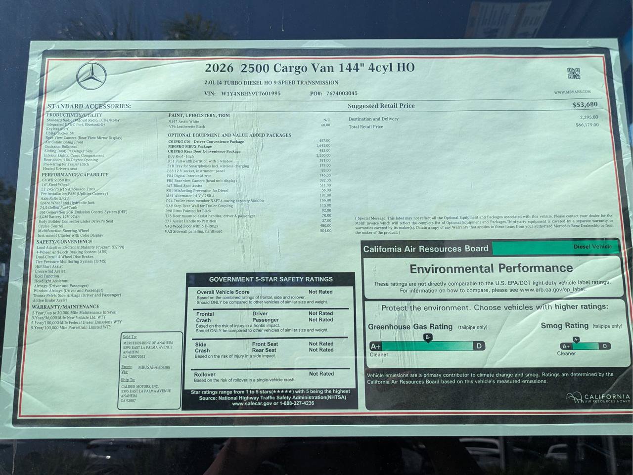 New 2026 Mercedes-Benz Sprinter 2500 image 11
