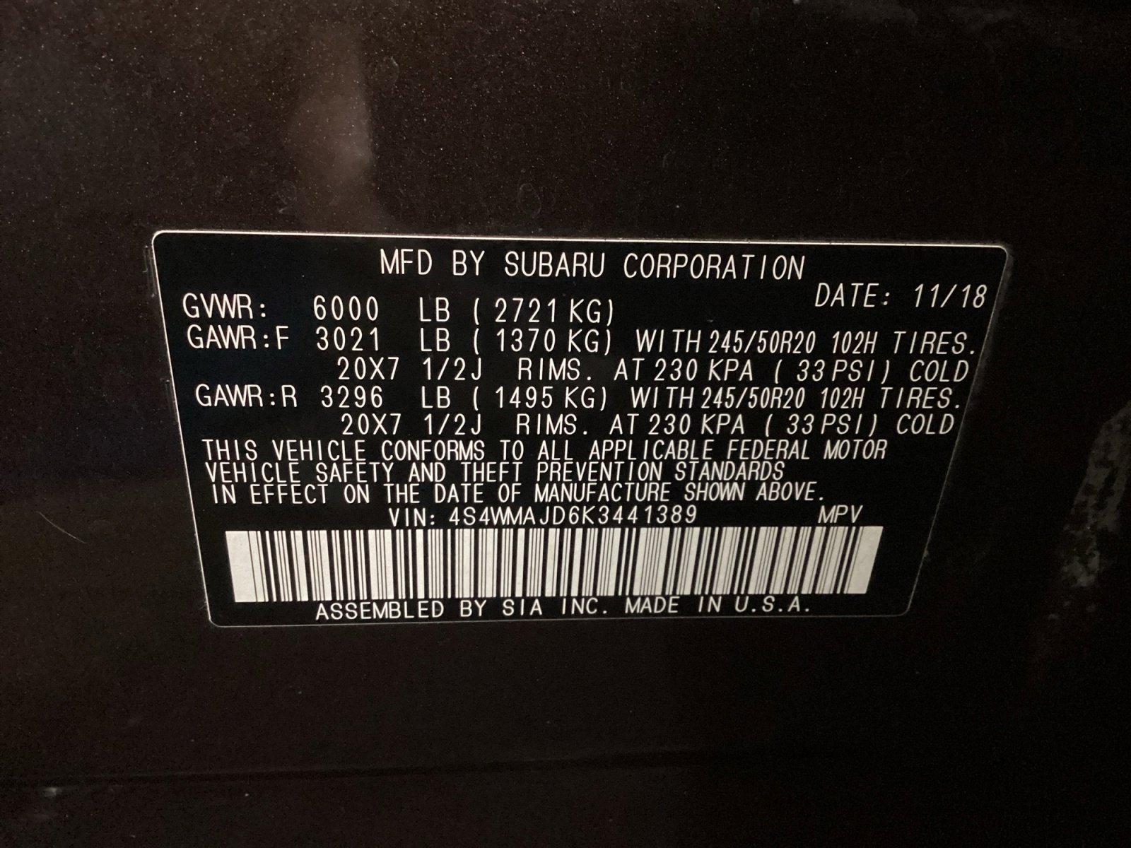 Used 2019 Subaru Ascent Limited w/ Popular Package #2A image 16