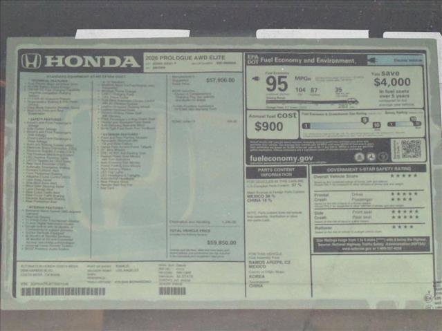 New 2026 Honda Prologue Elite image 18