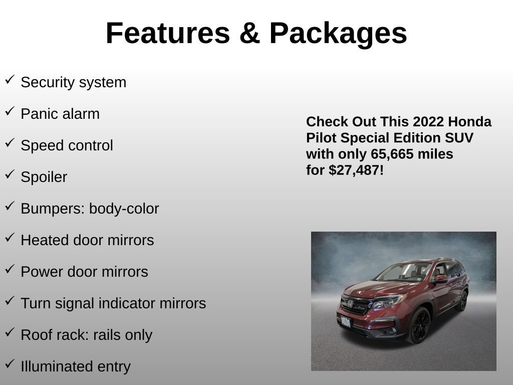 Certified 2022 Honda Pilot Special Edition image 24