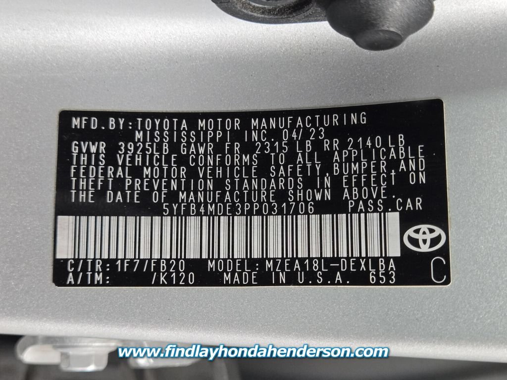 Used 2023 Toyota Corolla LE FWD image 13