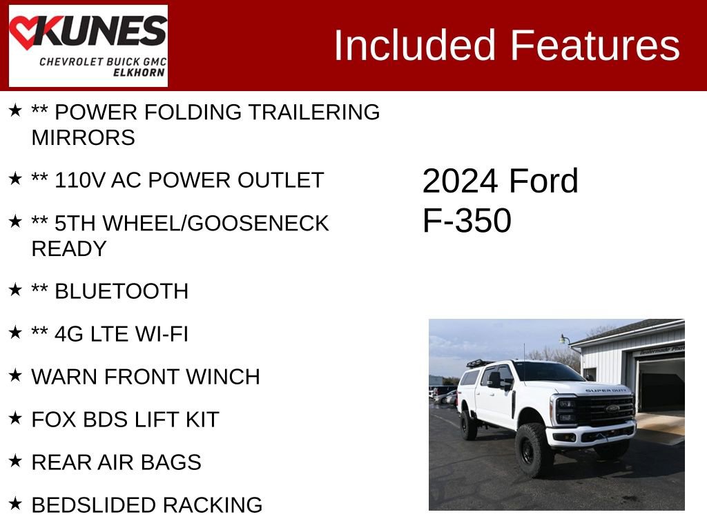 Used 2024 Ford F350 XLT w/ Black Appearance Package AWD/4WD image 3