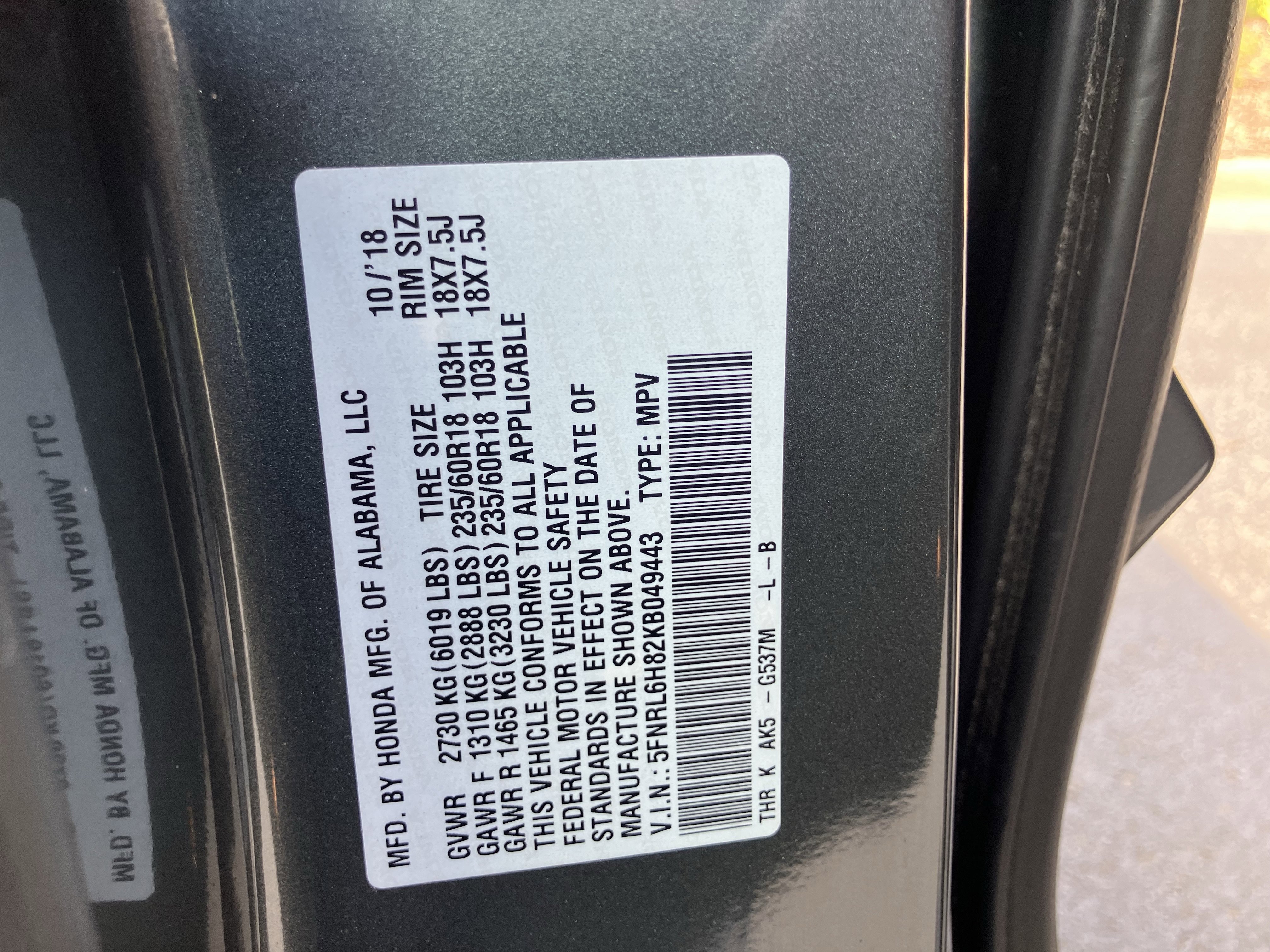 Used 2019 Honda Odyssey Touring image 39