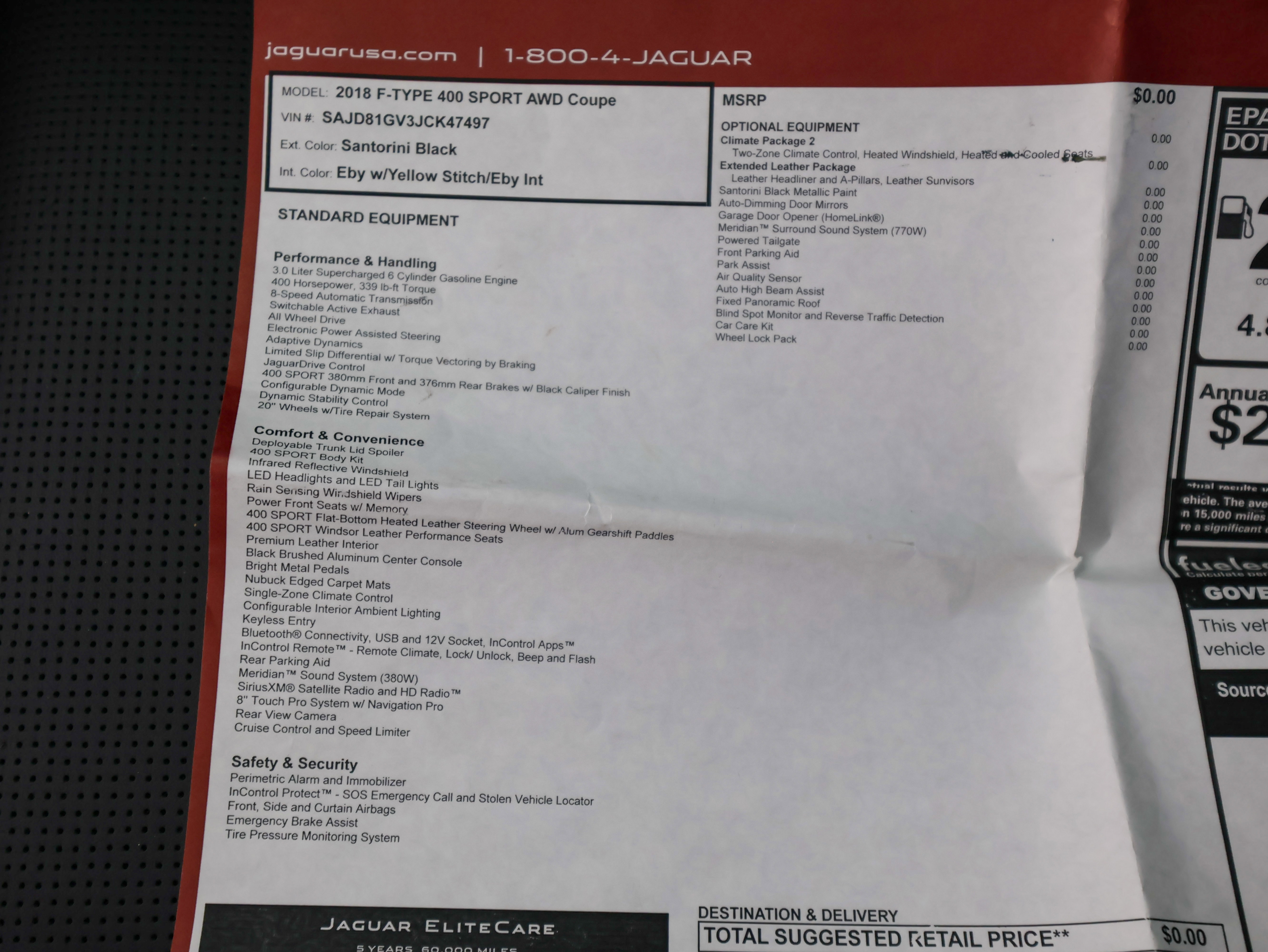 Used 2018 Jaguar F-TYPE 400 Sport image 35