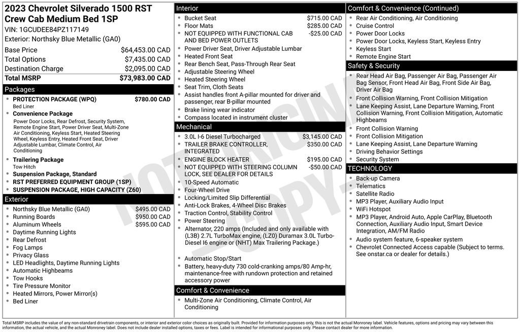 Used 2023 Chevrolet Silverado 1500 RST w/ Protection Package AWD/4WD image 32
