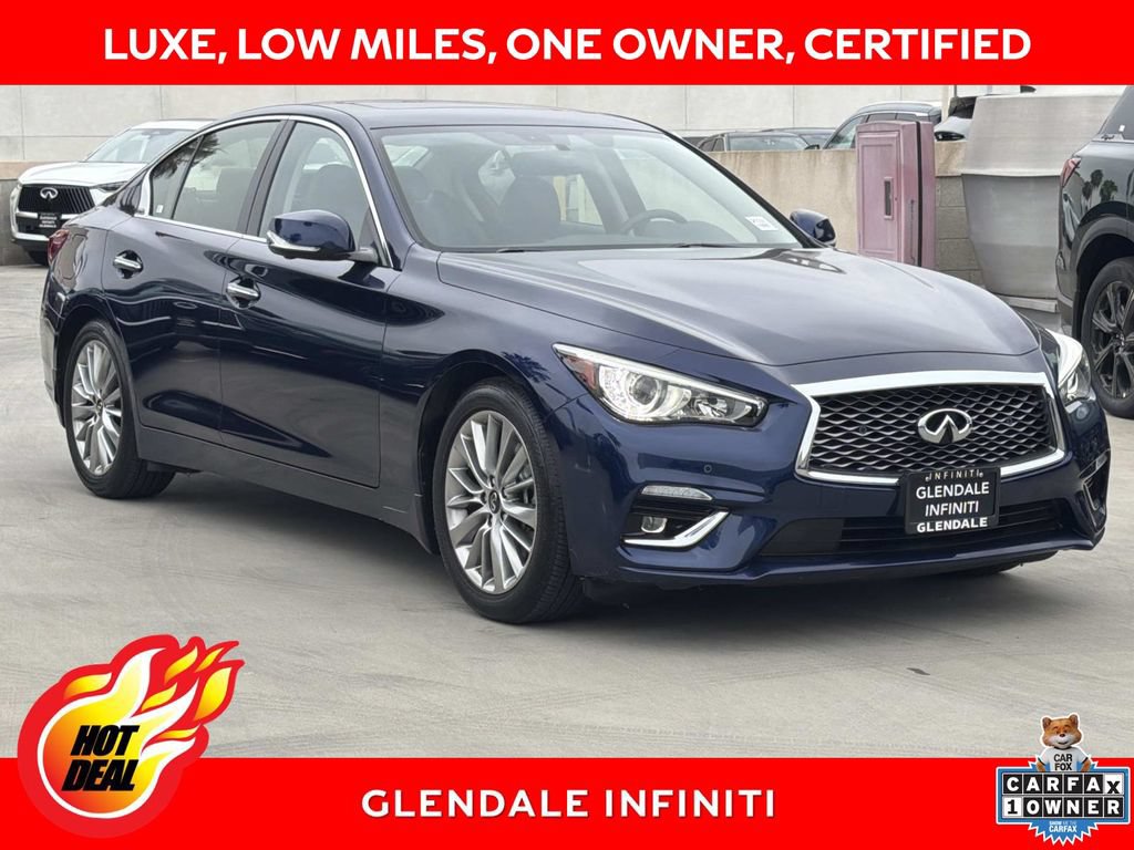 Certified 2023 INFINITI Q50 Luxe w/ Cargo Package RWD image 1