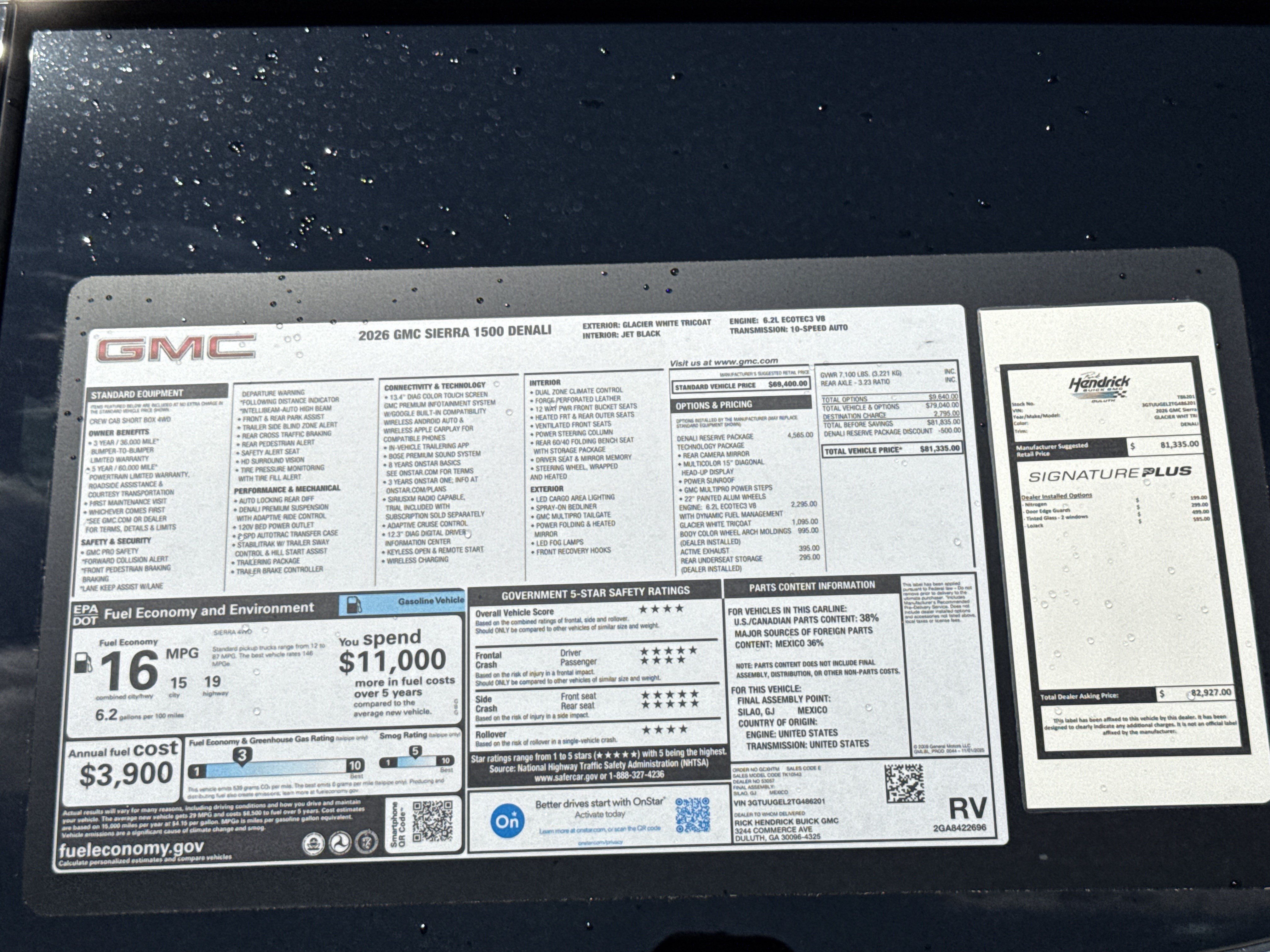 New 2026 GMC Sierra 1500 Denali w/ Denali Reserve Package AWD/4WD image 37