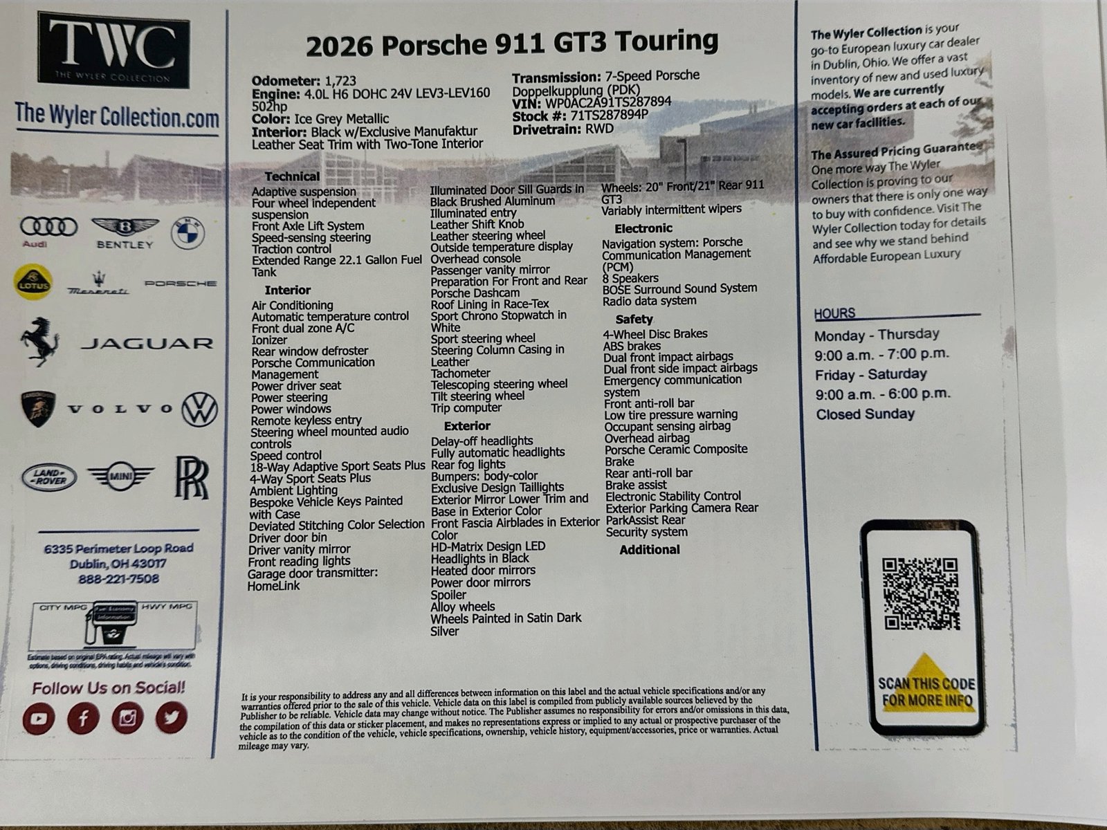 Used 2026 Porsche 911 GT3 RWD image 43