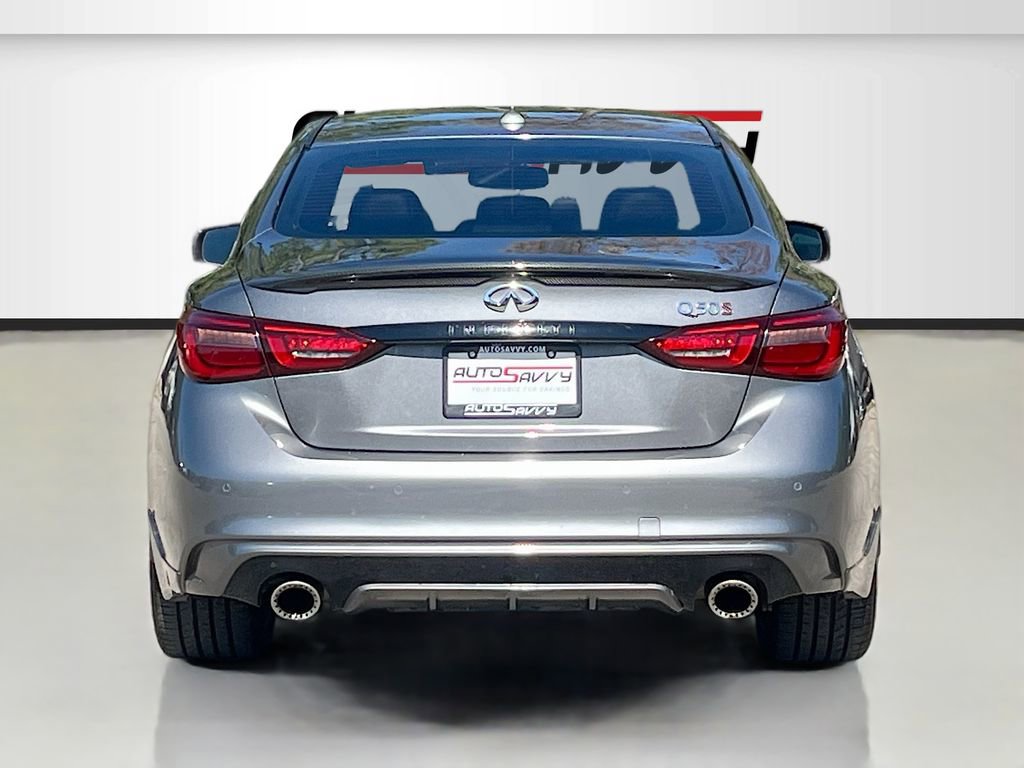 Used 2022 INFINITI Q50 Red Sport 400 w/ Carbon Fiber Package RWD image 6