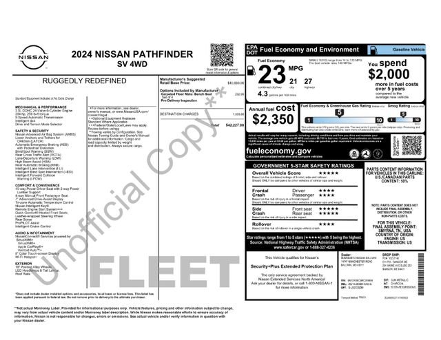 Used 2024 Nissan Pathfinder SV image 20