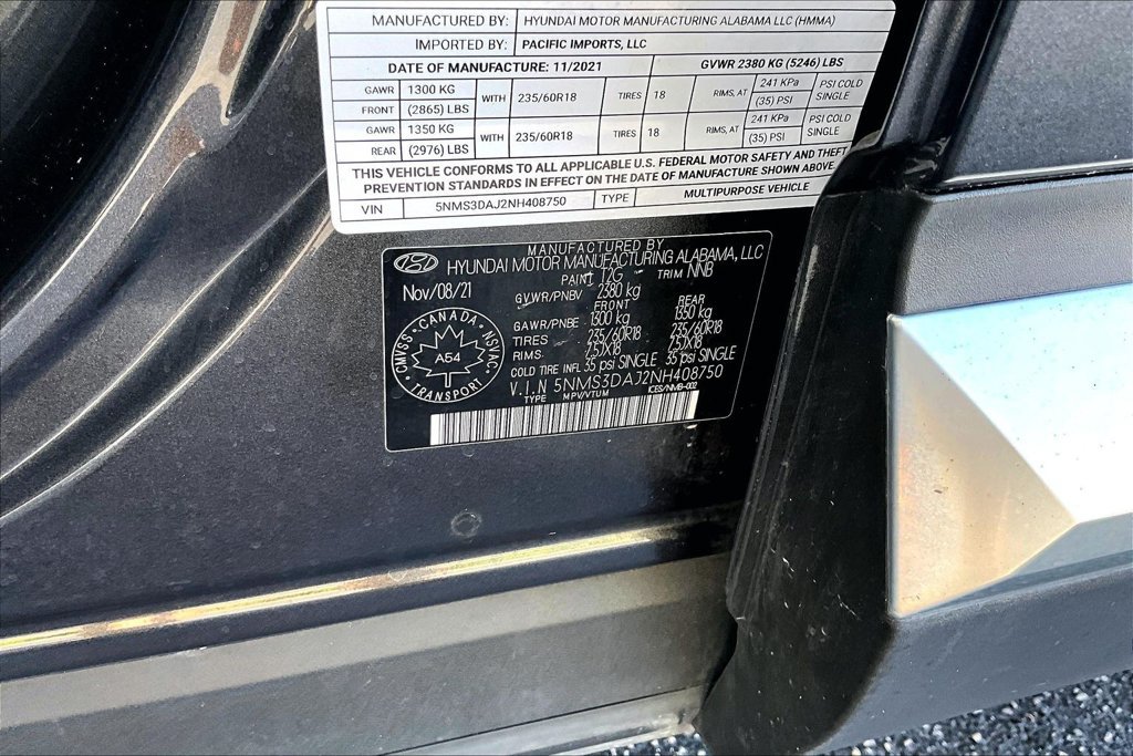 Used 2022 Hyundai Santa Fe SEL AWD/4WD image 19