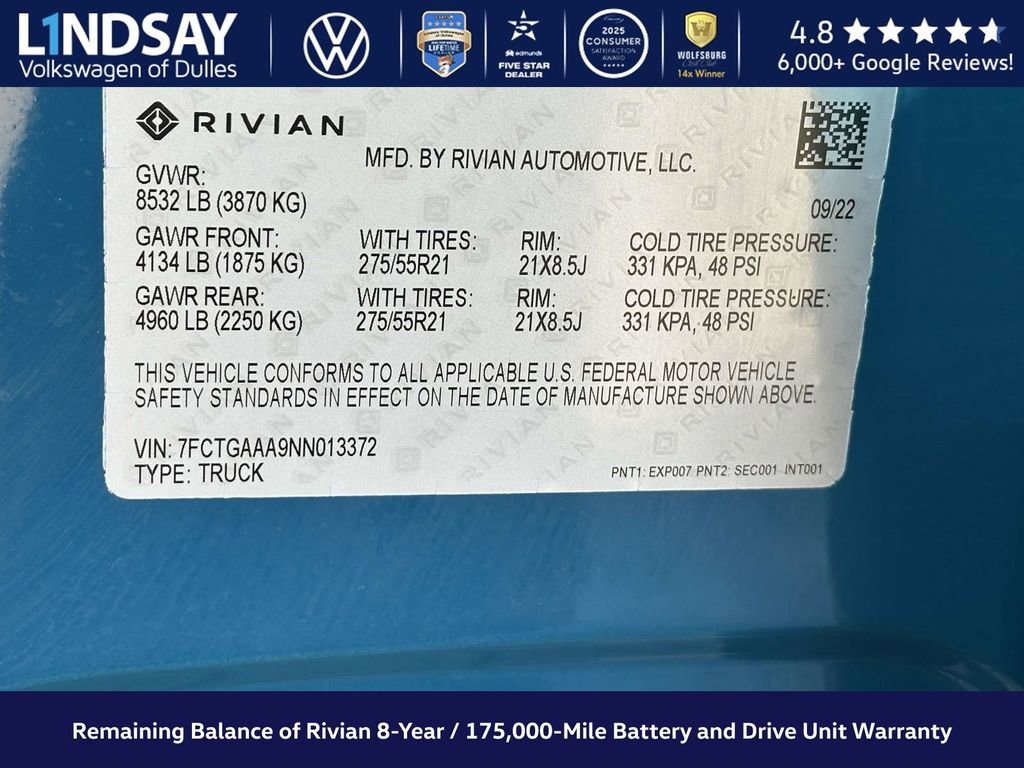 Used 2022 Rivian R1T Adventure image 26