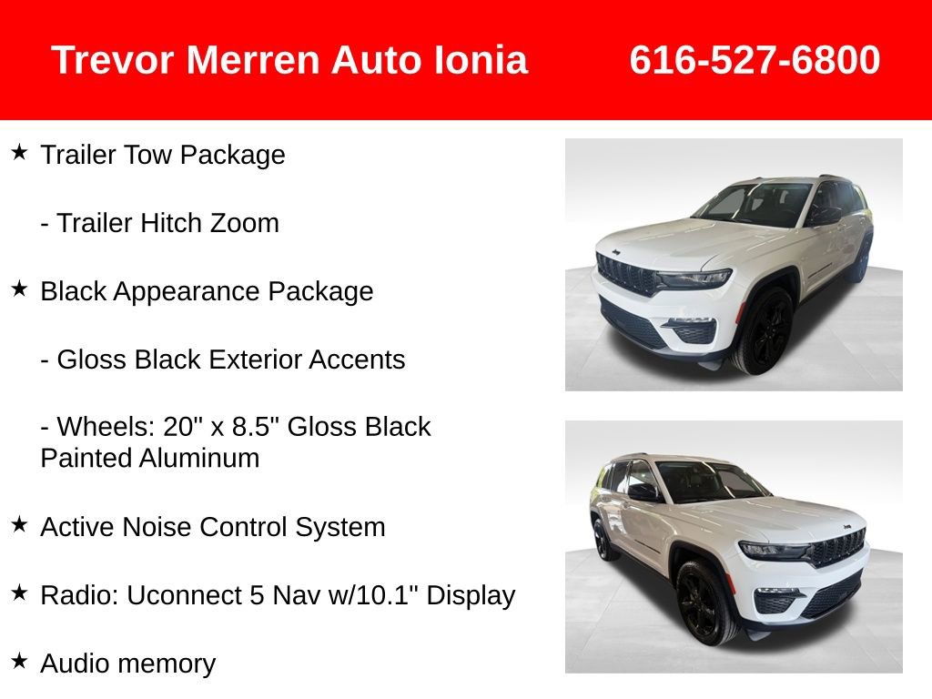 Used 2024 Jeep Grand Cherokee Limited w/ Black Appearance Package AWD/4WD image 32