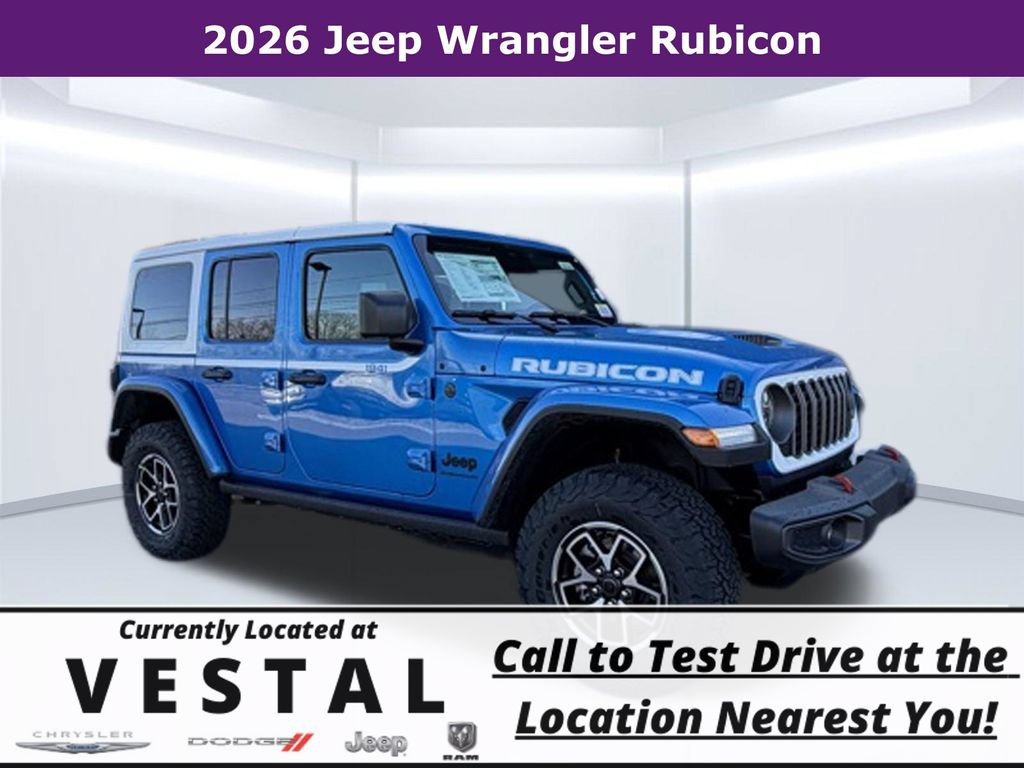 New 2026 Jeep Wrangler Unlimited Rubicon w/ Whitecap Package AWD/4WD image 1