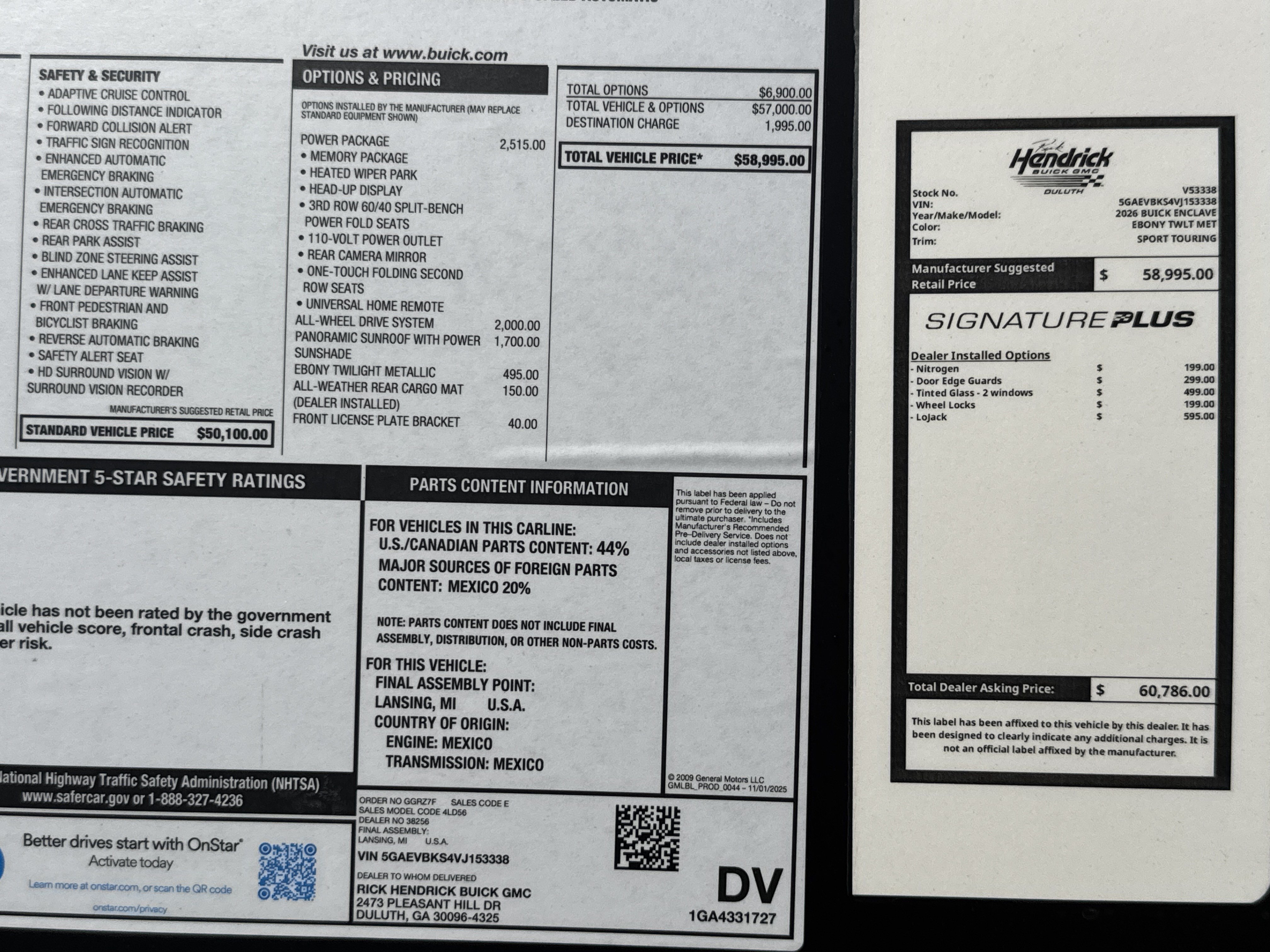 New 2027 Buick Enclave Sport Touring w/ Power Package AWD/4WD image 41
