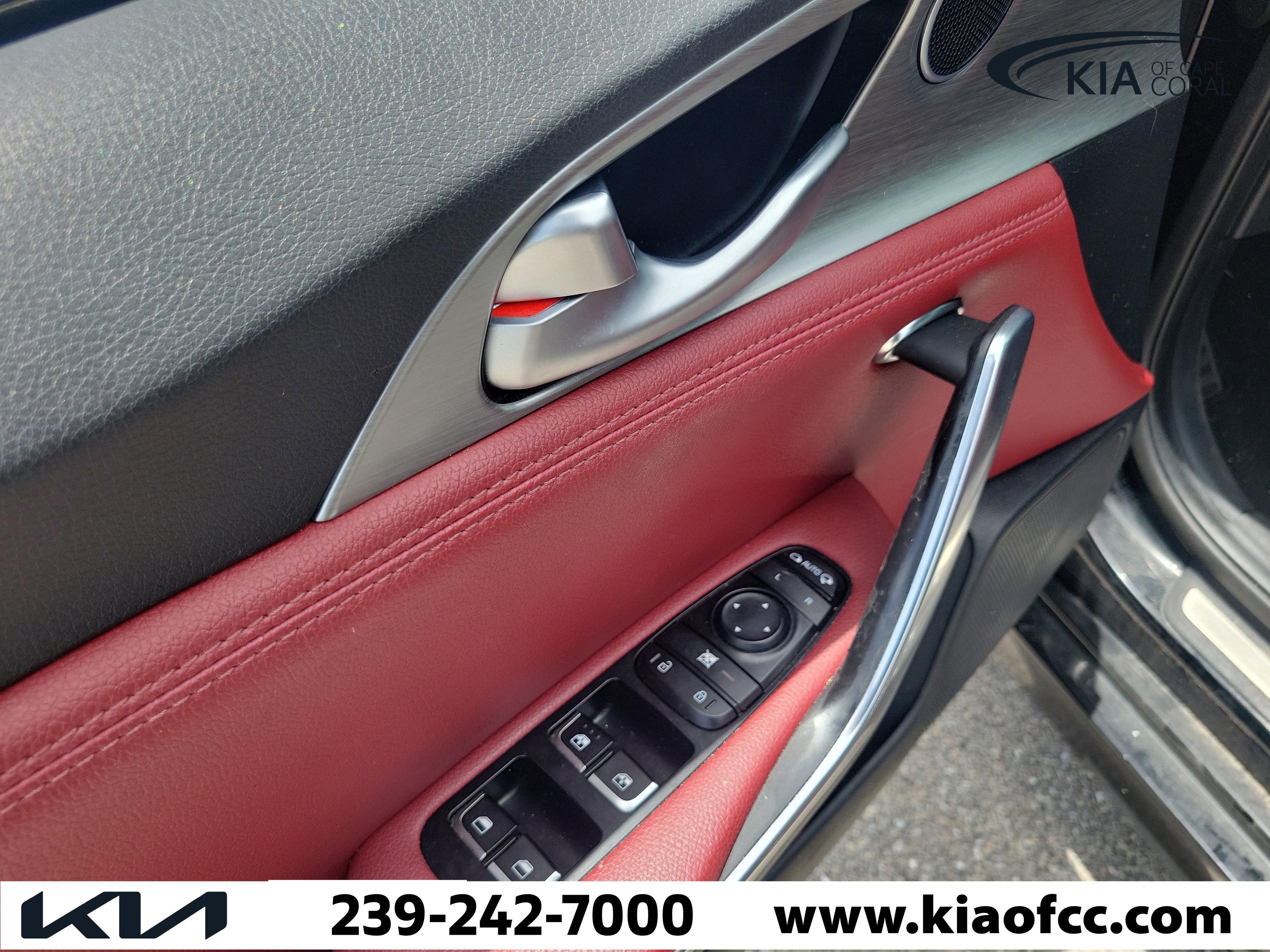 Certified 2022 Kia Stinger GT1 w/ Red Interior Color Package RWD image 22
