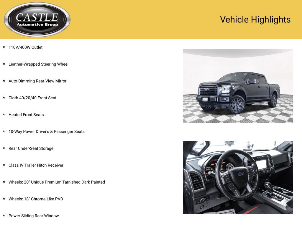 Used 2016 Ford F150 XLT w/ Equipment Group 302A Luxury AWD/4WD image 16