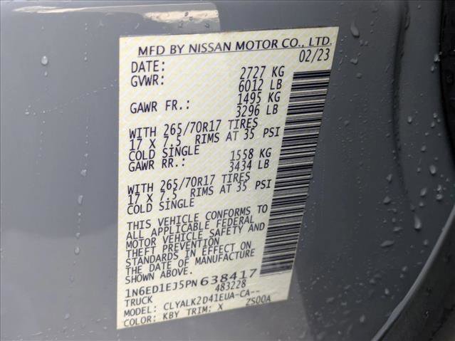 Used 2023 Nissan Frontier Pro-X w/ Pro Convenience Package RWD image 15