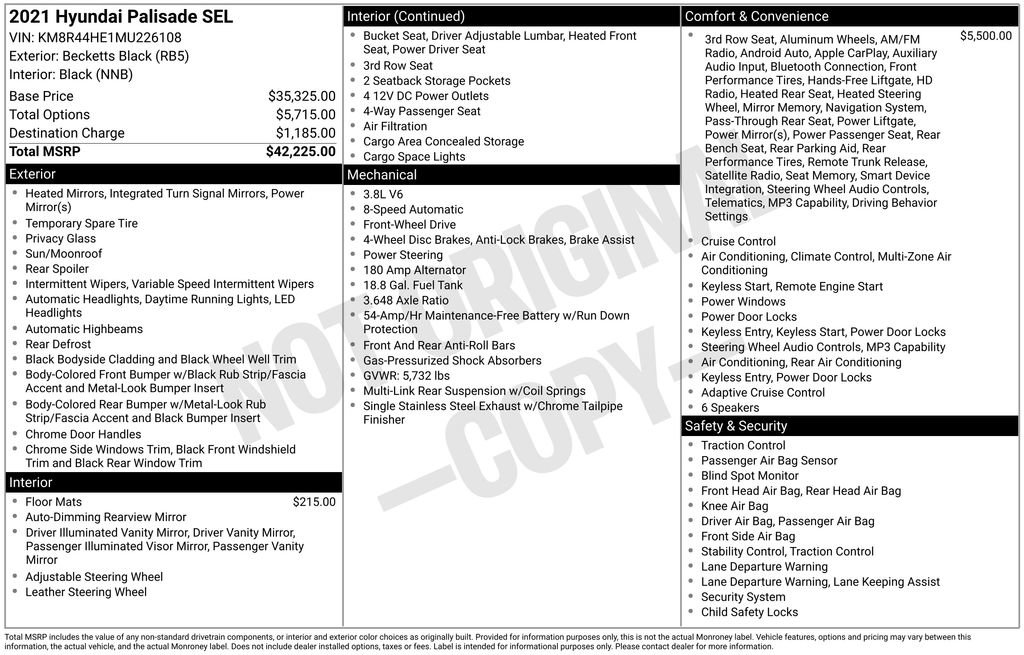 Used 2021 Hyundai Palisade SEL FWD image 23