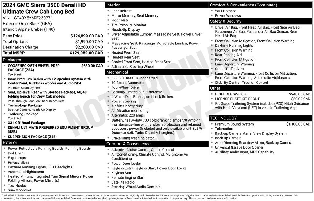 Used 2024 GMC Sierra 3500 Denali Ultimate AWD/4WD image 4