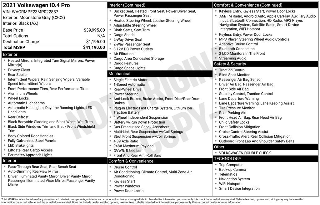 Used 2021 Volkswagen ID.4 Pro image 6