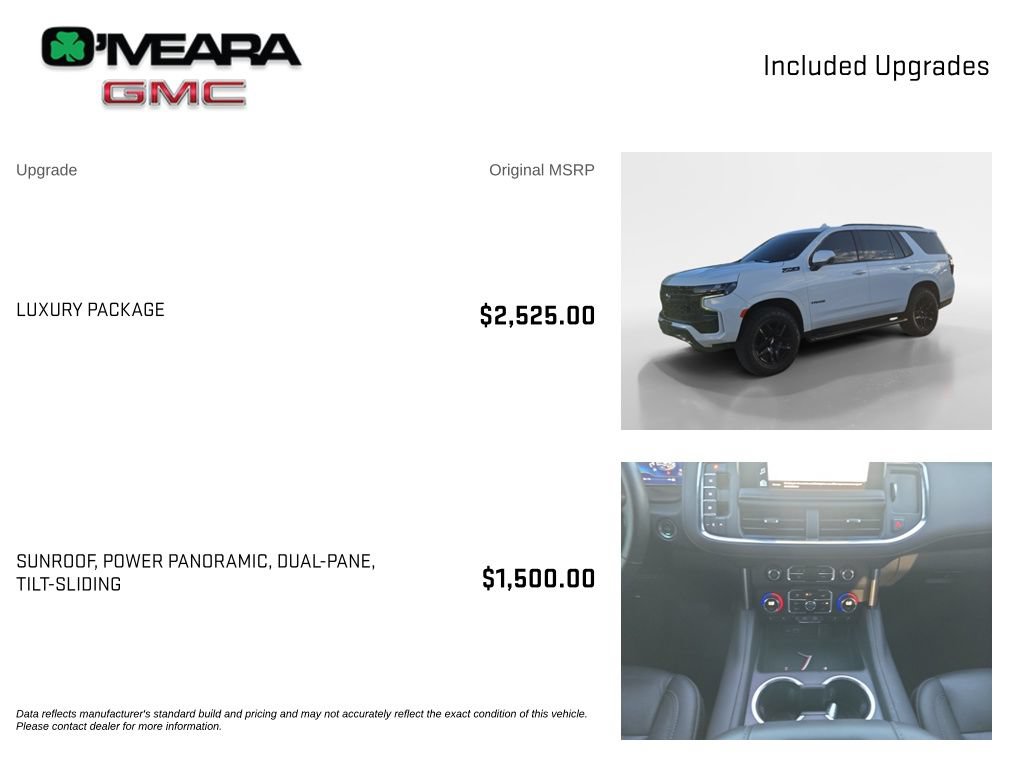 Used 2024 Chevrolet Tahoe Z71 w/ Luxury Package AWD/4WD image 4