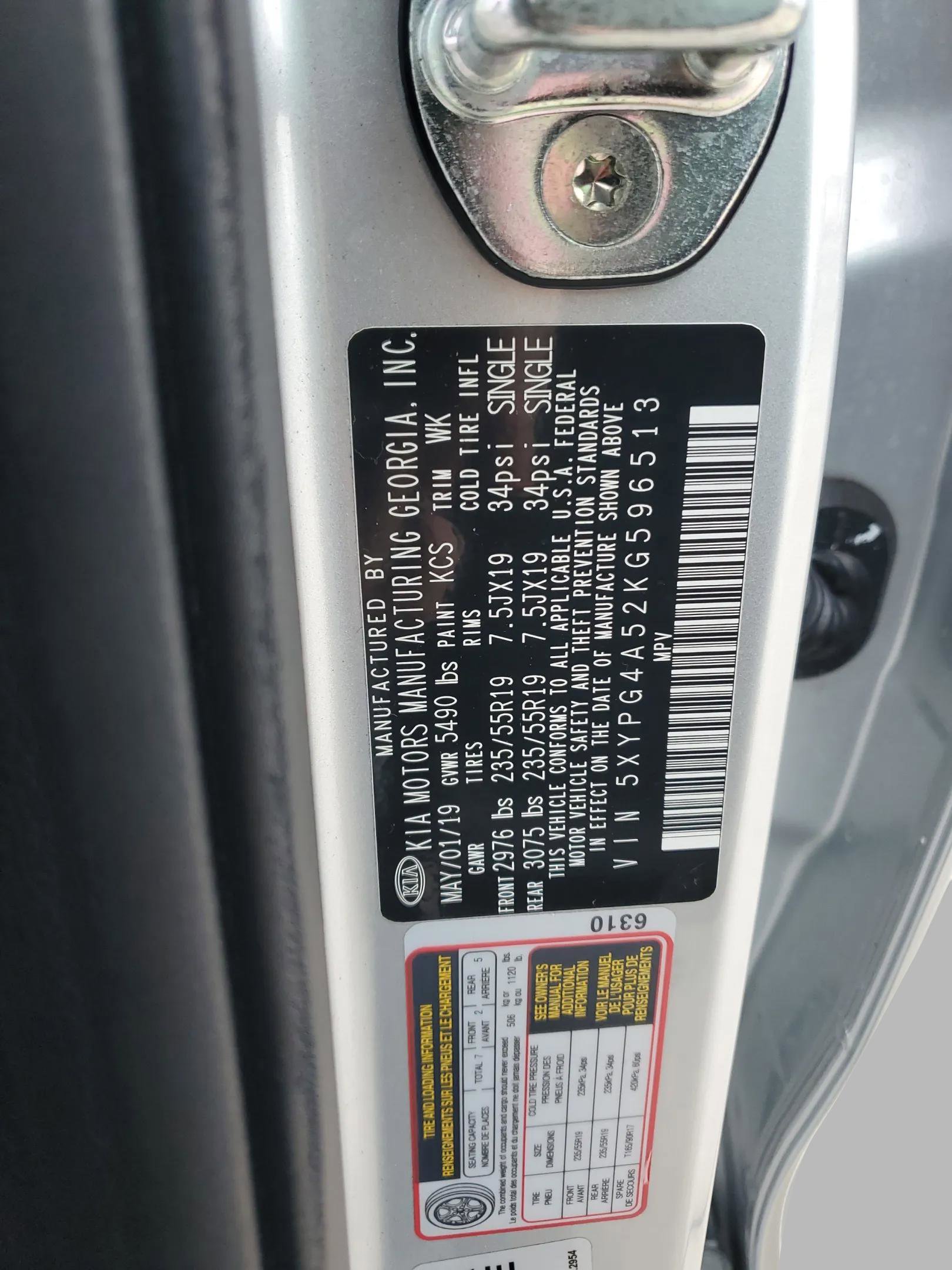 Certified 2019 Kia Sorento S image 32