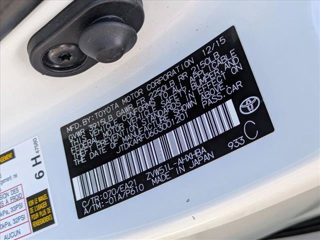 Used 2016 Toyota Prius Four Touring w/ Premium Convenience Package FWD image 23