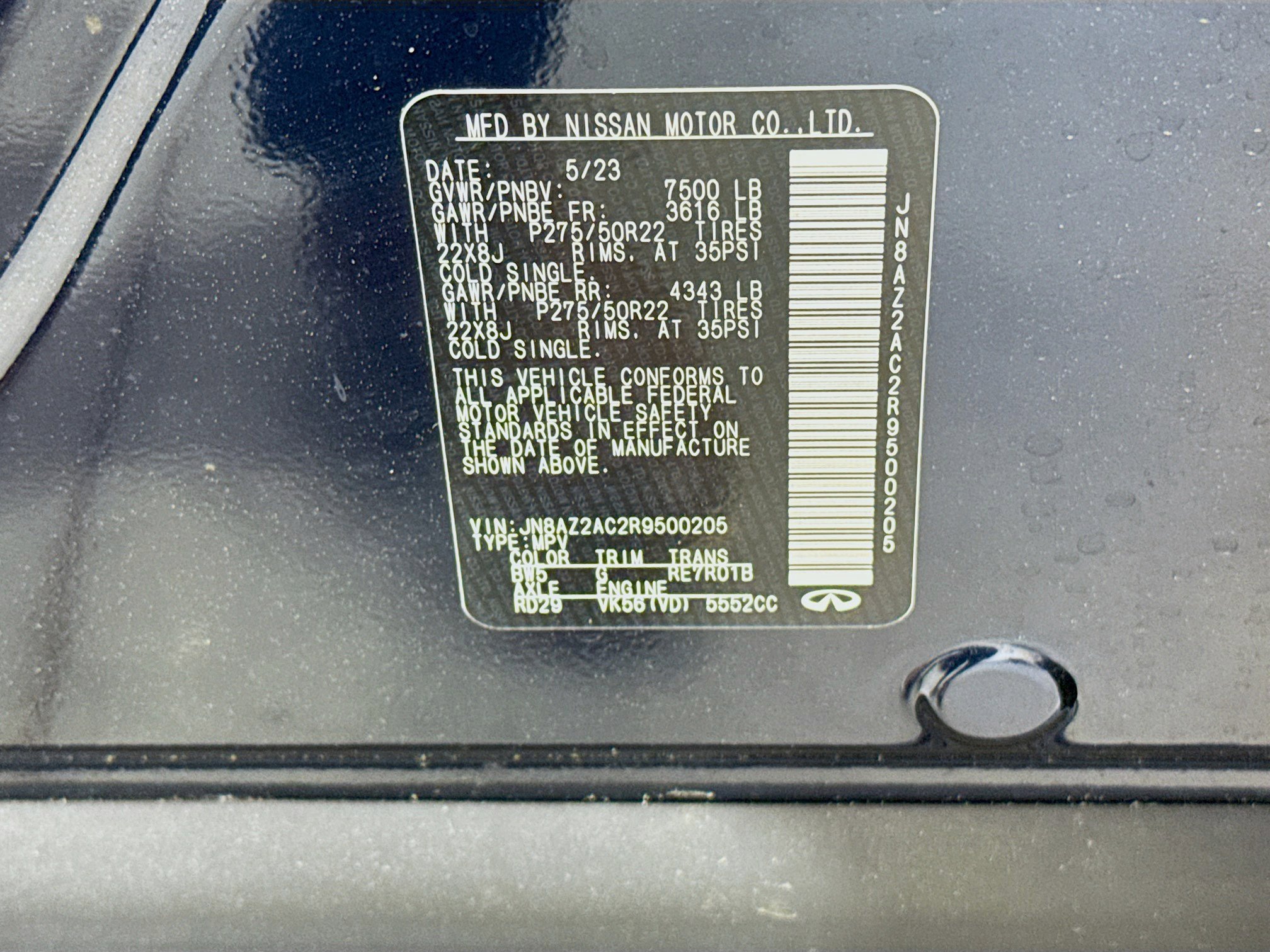 Used 2024 INFINITI QX80 Premium Select w/ Cargo Package image 32