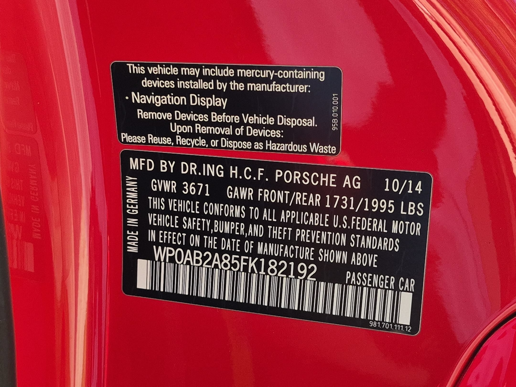Certified 2015 Porsche Cayman GTS RWD image 28