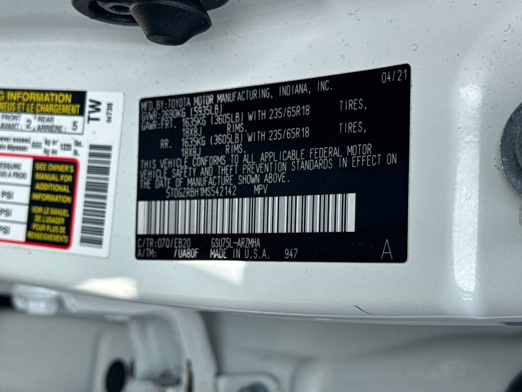 Used 2021 Toyota Highlander XLE AWD/4WD image 51