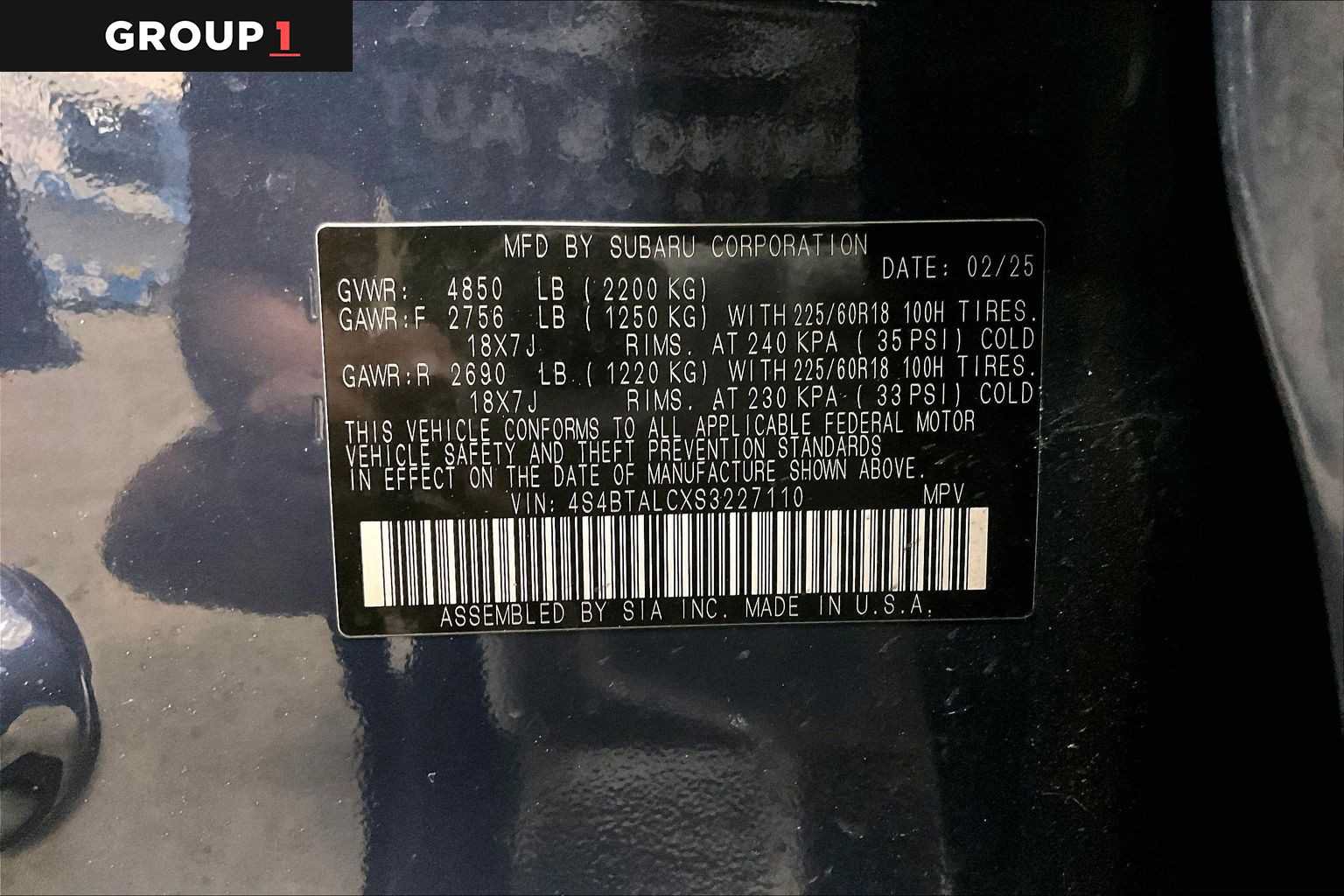 Certified 2025 Subaru Outback Onyx Edition AWD/4WD image 35