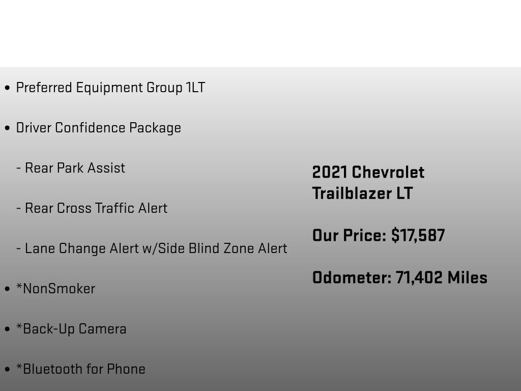 Used 2021 Chevrolet TrailBlazer LT w/ Driver Confidence Package image 6