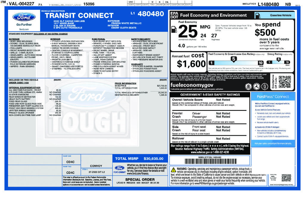 Used 2020 Ford Transit Connect XLT FWD image 19