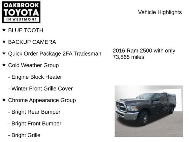 Used 2016 RAM 2500 Tradesman w/ Chrome Appearance Group image 8