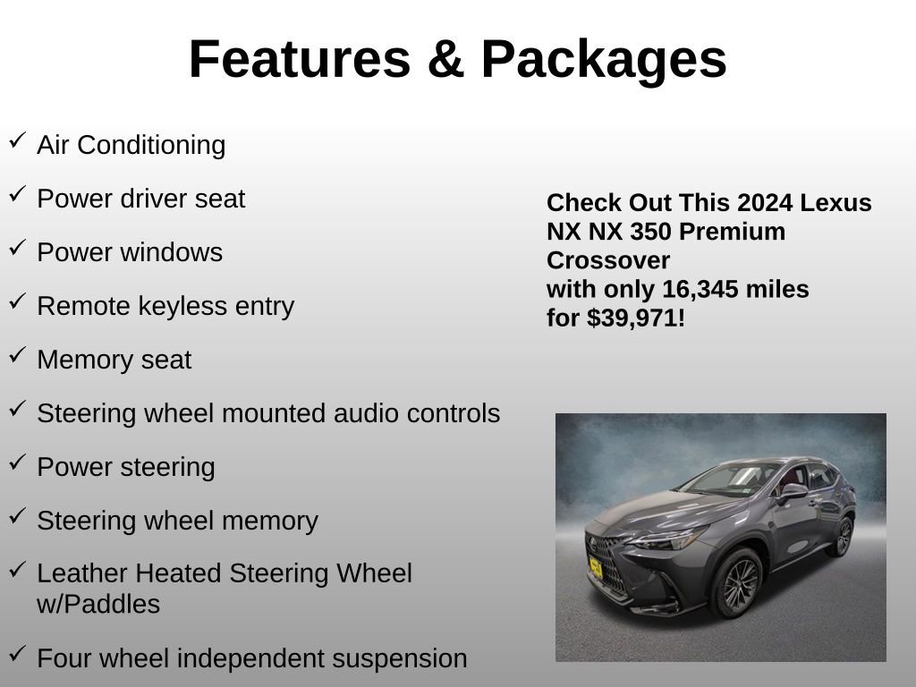 Used 2024 Lexus NX 350 AWD image 13
