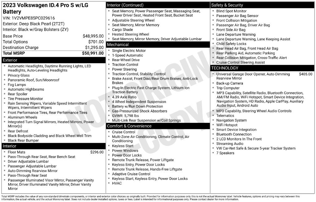 Used 2023 Volkswagen ID.4 Pro S RWD image 15