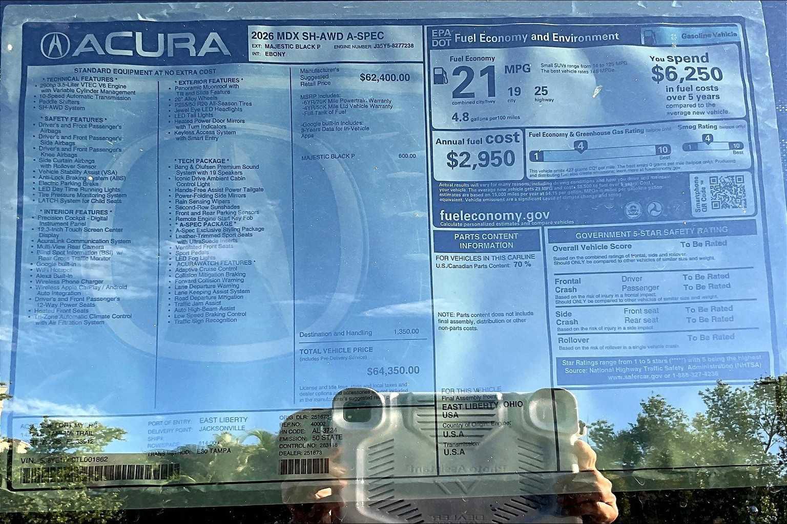 New 2026 Acura MDX A-Spec image 22